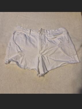 Universal Thread White Distressed Denim Cutoff Shorts
